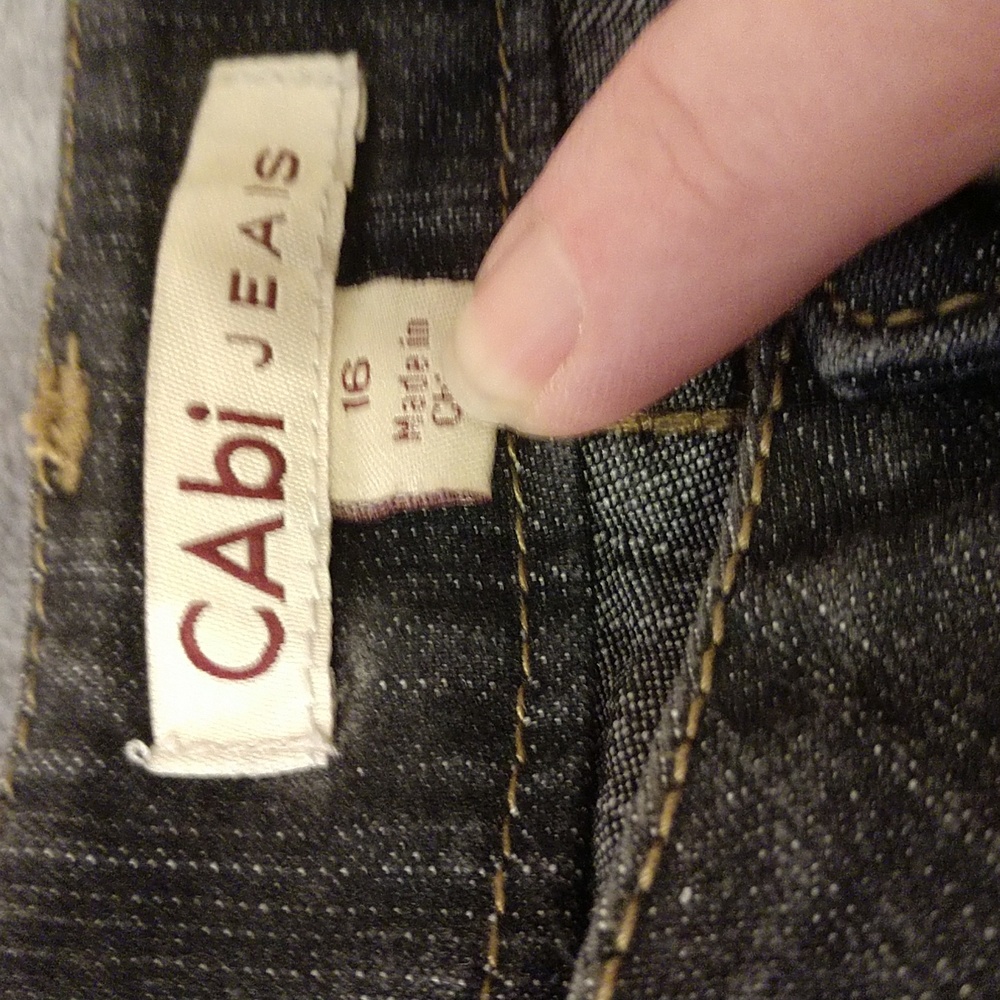 Cabi dark blue jeans Size 16